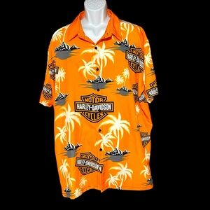 Harley Davidson Vintage Hawaiian Shirt